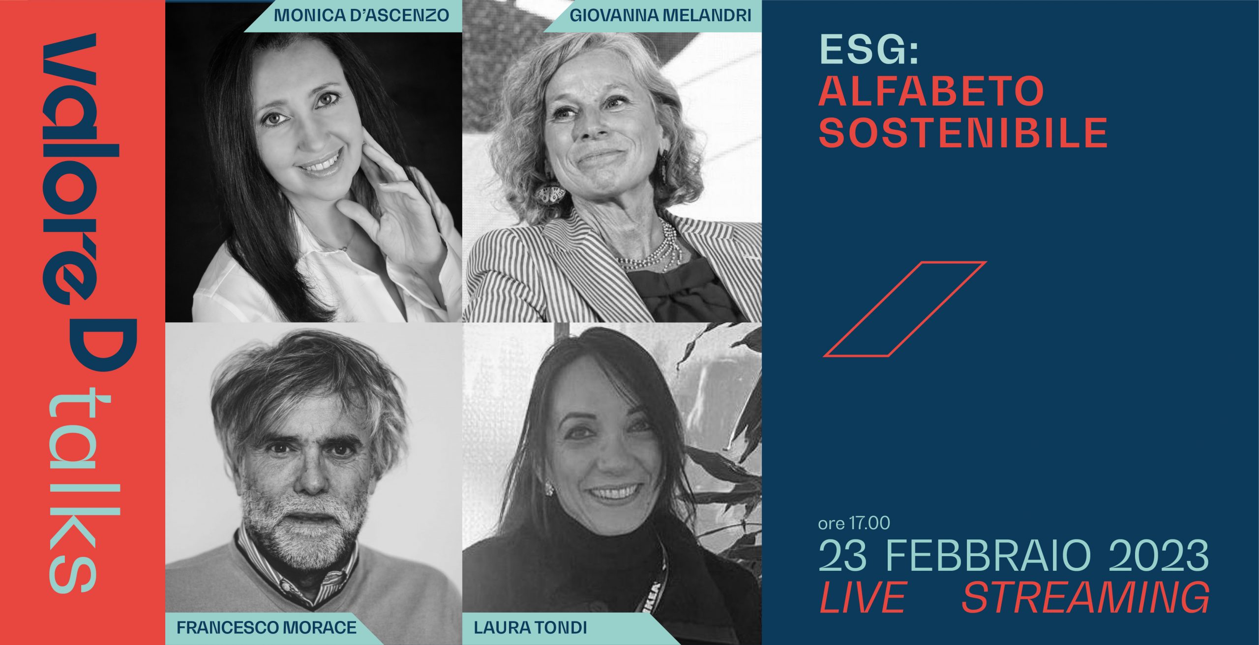 Locandina del talk "ESG: alfabeto sostenibile"