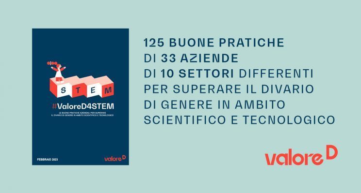 Buone pratiche per superare il divario di genere: logo #ValoreD4STEM