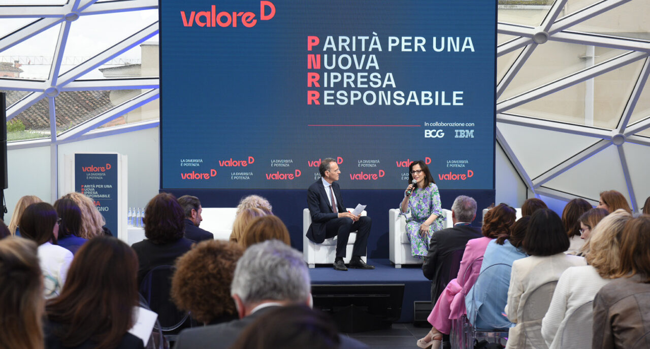 Evento PNRR: Cristiana Scelza e Andrea Cabrini sul palco