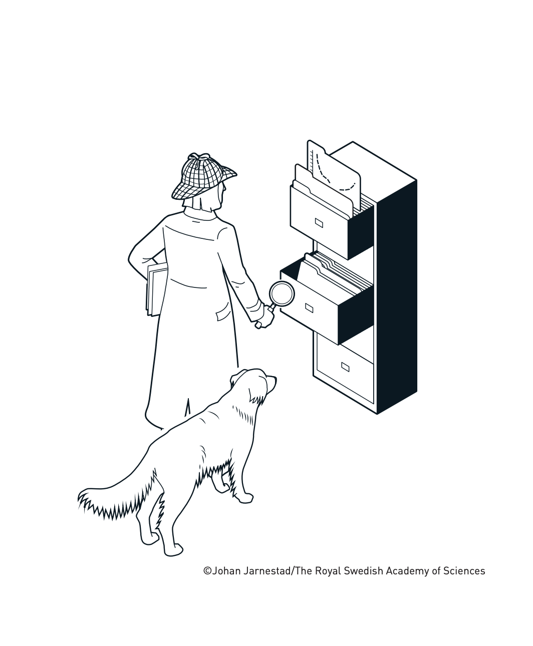 Illustrazione del premio Nobel Claudia Goldin