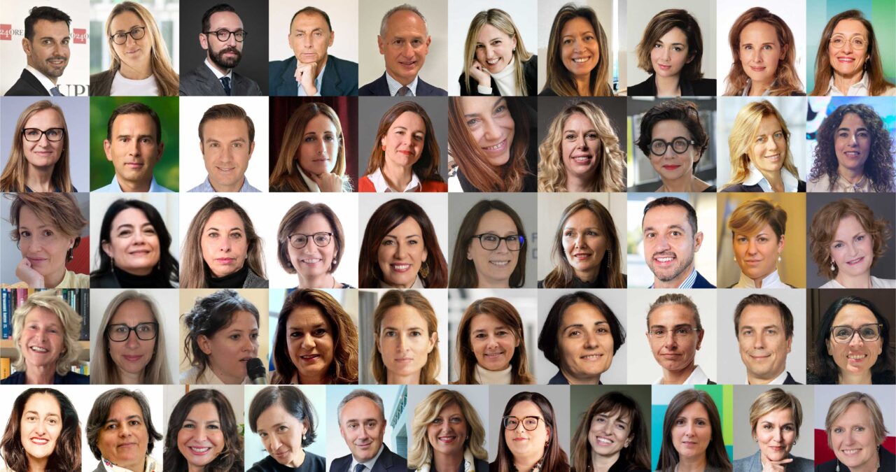 Foto con i volti dei 51 partecipanti alla 14° classe di InTheBoardroom